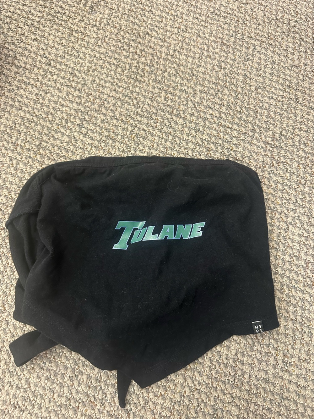 Tulane Black tube top  hype and vice size L